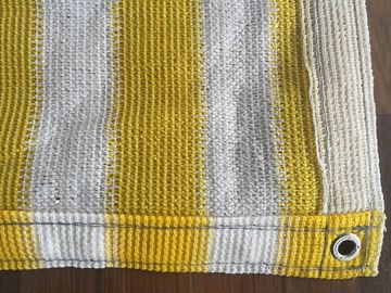 Желтая и белая анти- Uv сеть тени балкона, Hdpe связала плетение Raschel